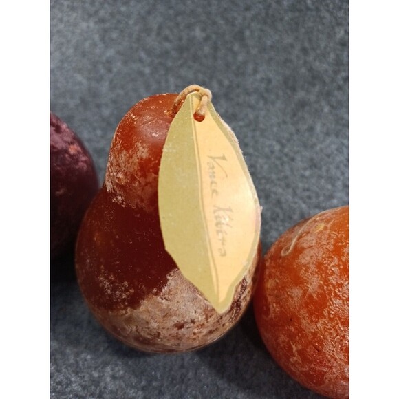 Timber Pear Candles Lot Of 3 Vance Kitira Rust Look & 1 Cracker Barrel - Picture 3 of 7